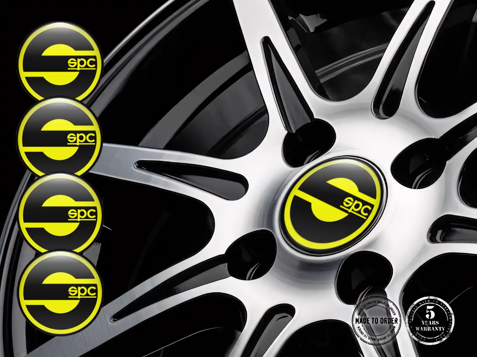 Sparco Etichetta Bombata Marchio Stile Adesivi Cerchio